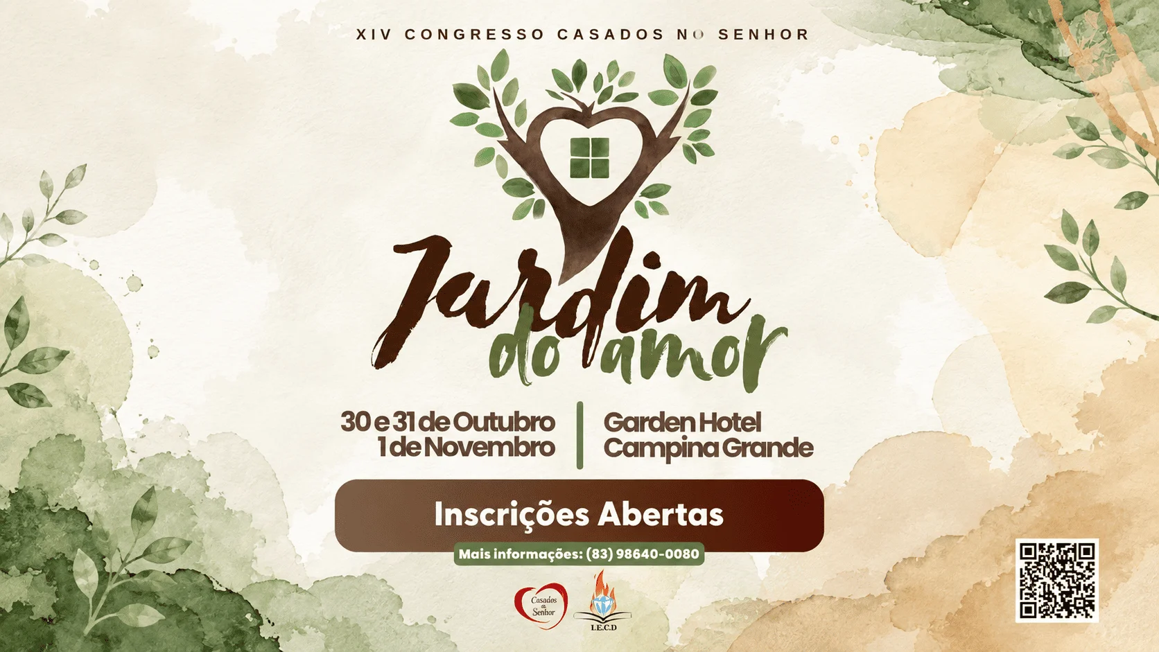 XIV Congresso Casados no Senhor — Jardim do Amor!