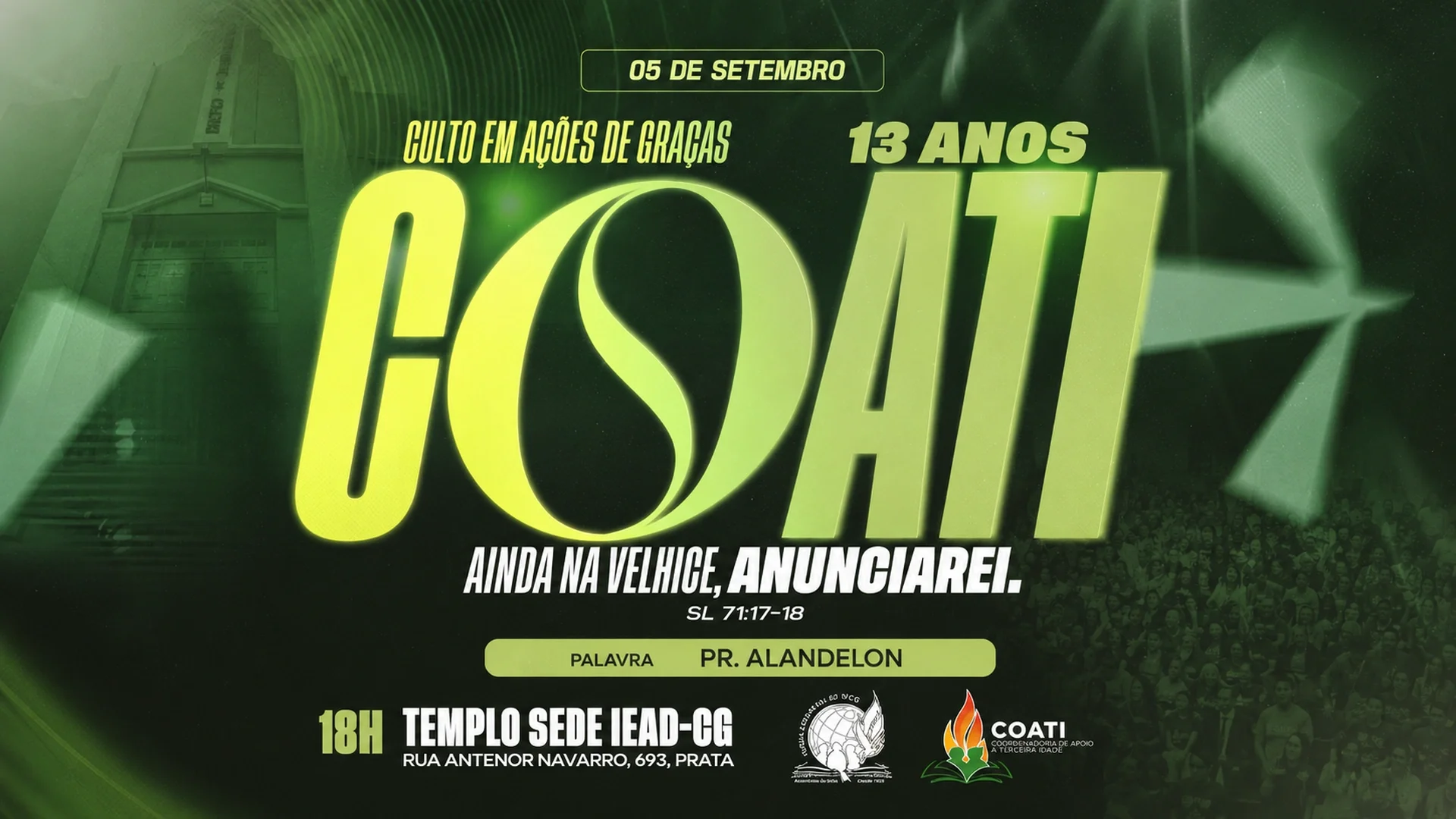 COATI - CULTO EM AÇÕES DE GRAÇAS