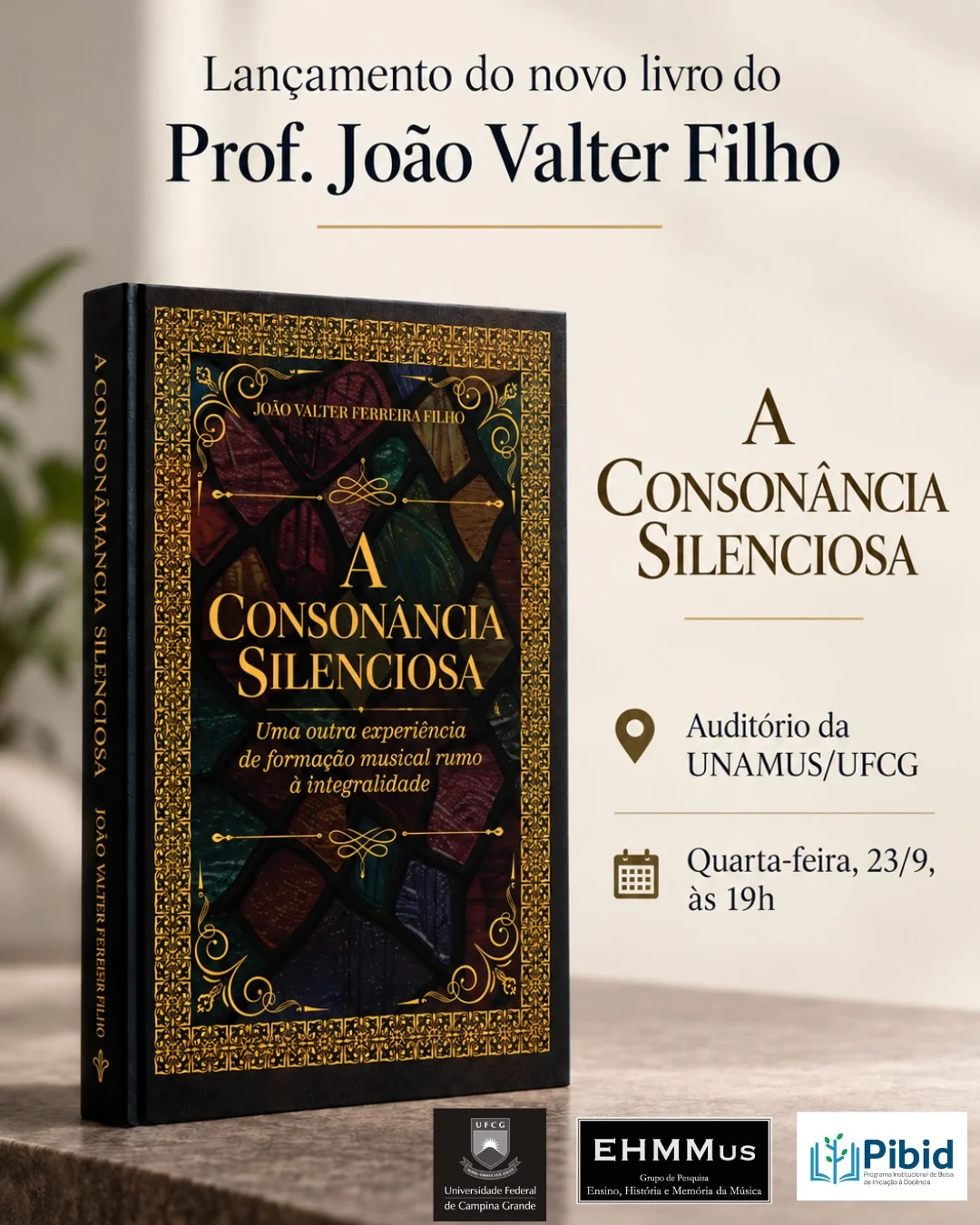 Lançamento do livro “A Consonância Silenciosa”