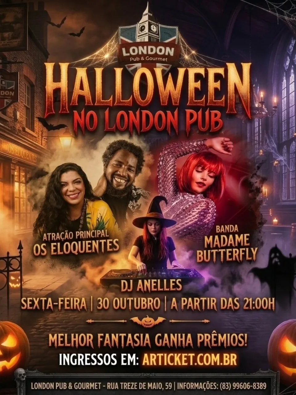 Halloween no London Pub