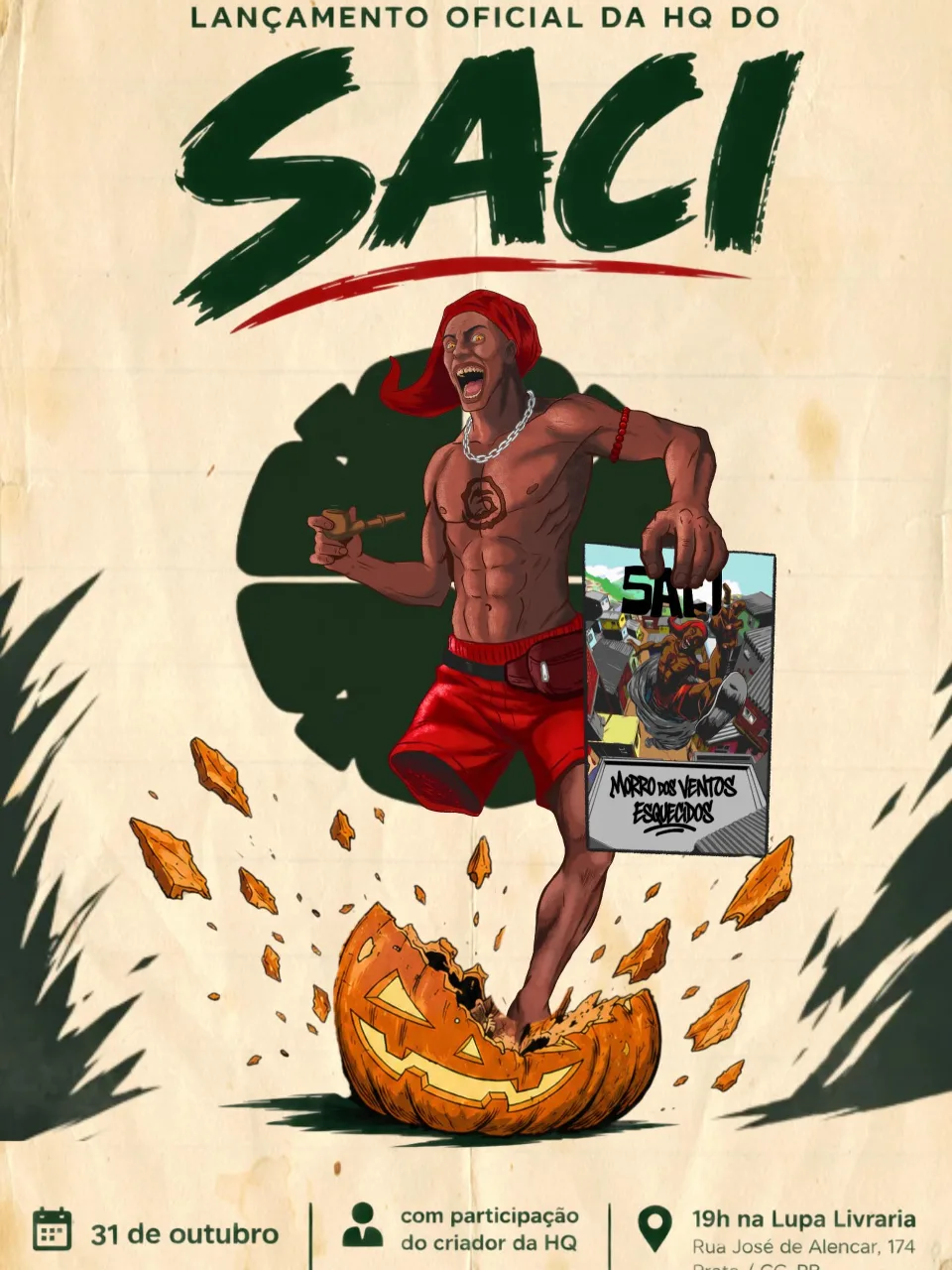 Lançamento da HQ do Saci
