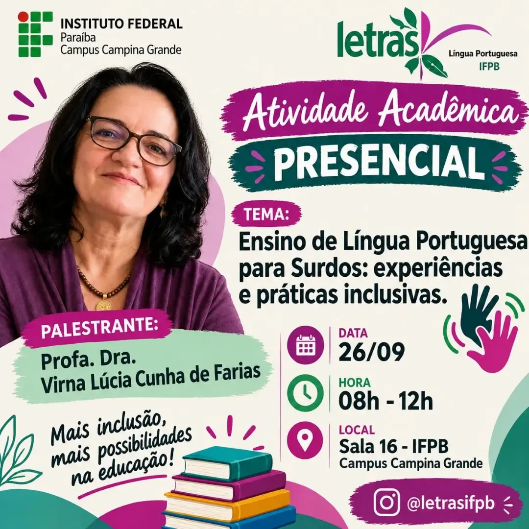 Palestra sobre Ensino de Língua Portuguesa Para Surdos